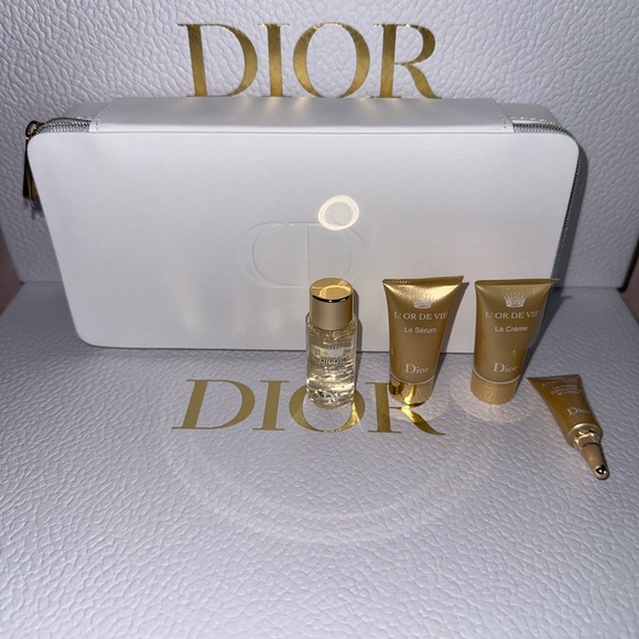 NIB Dior L’OR DE VIE discovery gift set travel case La Lotion, Serum, Creme - Picture 12 of 14
